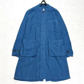 OUTIL 우티 린넨 롱 코트 히요쿠 버튼 프랑스제 2