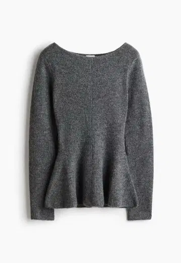 H&M 페플럼 니트 상의