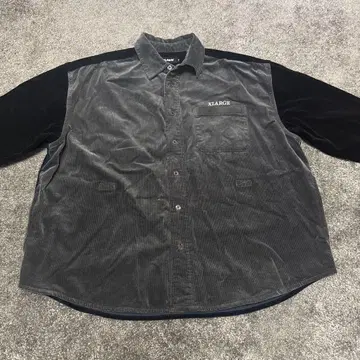 XLARGE 코듀로이 버튼업 셔츠 M 사이즈 그레이
