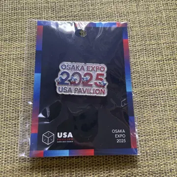오사카 만박 EXPO 미국관 핀 배지 스파크 USA 2025