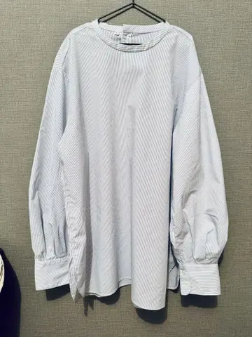 [ 무인양품 ] 주름이 잘 가지 않는 브로드 스탠드 칼라 긴팔 셔츠