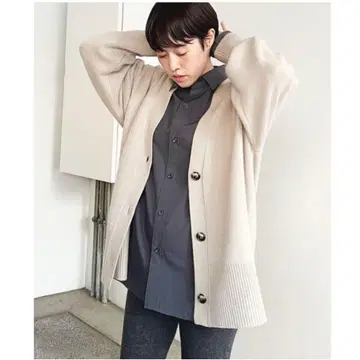 R IAM PLAGE 리암 플라주 가디건 캐시미어 혼방 베이지