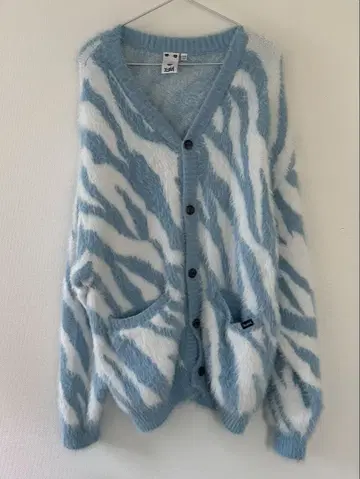 X-girl ZEBRA KNIT CARDIGAN
