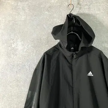 adidas 나일론 자켓 후디 바이컬러 로고 프린트