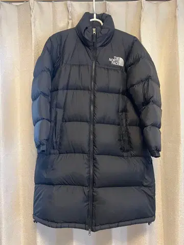 THE NORTH FACE 블랙 다운 자켓 롱 기장