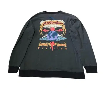 마우이앤선즈 백 로고 프린트 맨투맨 트레이닝복