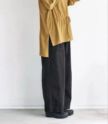 and myera 헤링본 와이드 팬츠 LL
