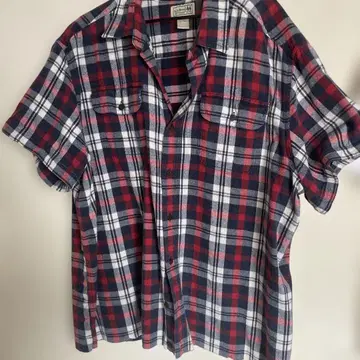 90s LLBean 체크 셔츠