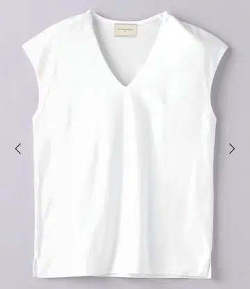 UNITED ARROWS V넥 슬리브리스 코튼 100%