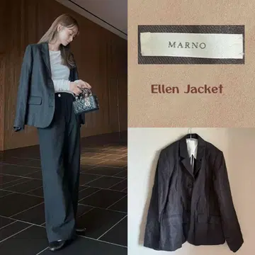 MARNO 마르노 Ellen jacket black 마루바야시 히로네