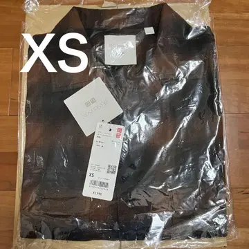 UNIQLO JWA 브러쉬드 코튼 오버 사이즈 셔츠 브라운 XS