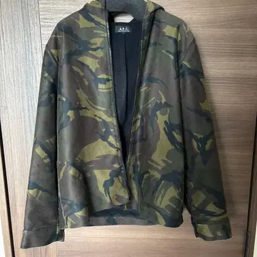 APC 카모플라쥬 지퍼 후드티 사이즈: S