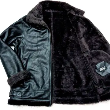 [압도적인 3L 새상품급] 퍼스트 다운 페이크 무스탕 자켓 B-3 블랙