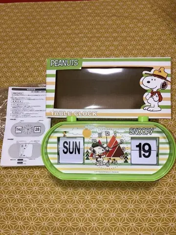 [ 새상품 미사용품 ] SNOOPY PEANUTS 테이블 클락 2