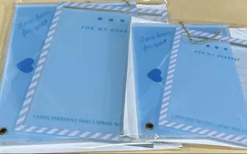 캐릭터 복권 후쿠야 러브레터 블루 세트