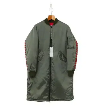 AS65 아에세산타친퀘 MA-1 롱 코트 자켓 카키