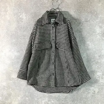 ZARA 셔츠 자켓 하운드투스 드롭 숄더 울 자켓 아우터