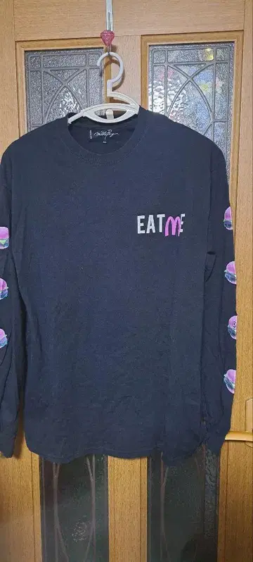 EAT ME 긴팔 T셔츠 XL 블랙