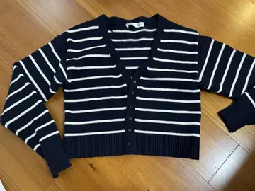 zara 보더 가디건