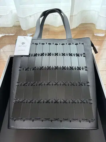 천연 가죽 MIYAKE 사무라이 백 TOTE SASUKE 블랙