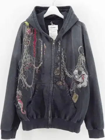 doublet 25awembroideredchainzipuphoodie