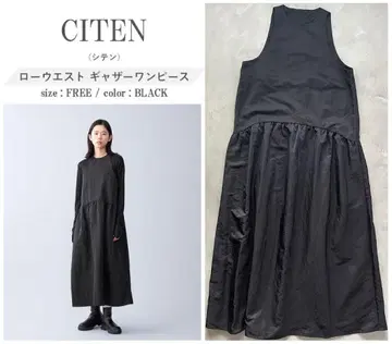 CITEN 로우웨스트 개더 원피스 Free