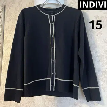 새상품급 빅 사이즈 15 인디비 가디건 블랙