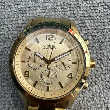 황금빛 게스 워터프로 크로노그래프 시계 팝니다 브랜드 중고거래