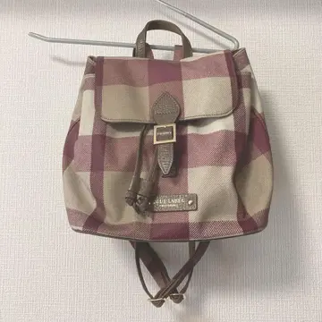 BLUE LABEL CRESTBRIDGE 체크 무늬 백팩