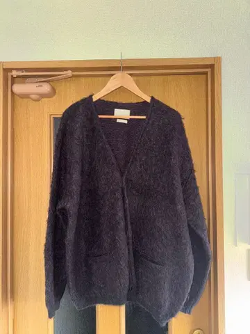 YOKE 4COLOR MIX JACQUARD MOHAIR CARDIGAN