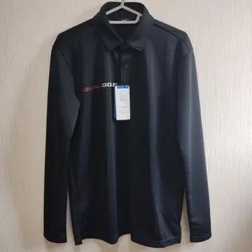 MIZUNO 골프 피케 셔츠 긴팔 블랙 M 수분 흡수 속건성