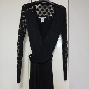 diane von furstenberg 도트 무늬 랩 원피스