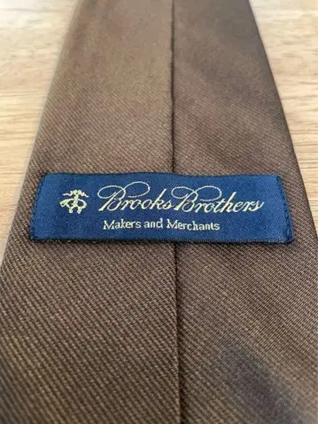 Brooks Brothers 브라운 넥타이 솔리드