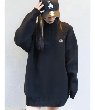 에브리리스 하프 지퍼 니트