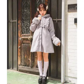 새상품급 로지타 ROJITA 스핀들 후디 코트