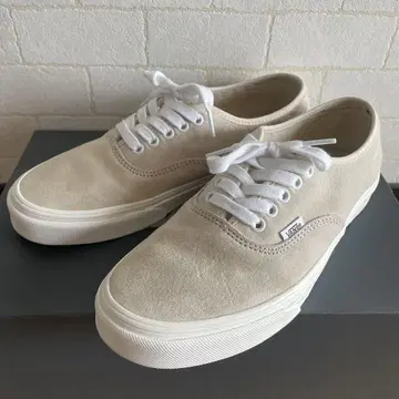 새상품급 Vans 베이지 피그 스웨이드 로우컷 스니커즈 26.5cm
