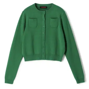 CABaN 코튼 캐시미어 크루넥 가디건 그린 XS