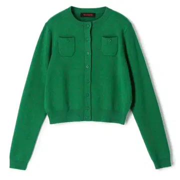 CABaN 코튼 캐시미어 크루넥 가디건 그린 XS