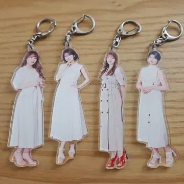 AMEFURASSHI 아크릴 키링 4개 세트