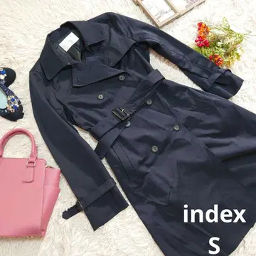 새상품급 index 트렌치코트 ( S ) 네이비