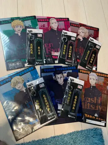 도쿄 리벤저스 클리어 파일 6세트 네임택 5개 제일복권