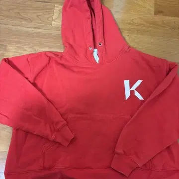 KAIKO 후드티 후디 레드 짧은 기장