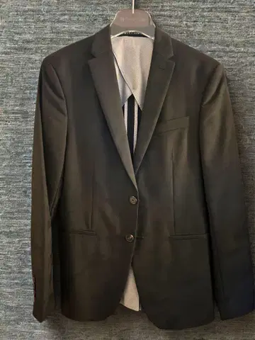 ZARA 블랙 카모플라쥬 테일러드 자켓