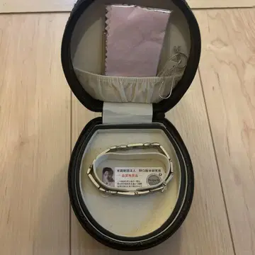 실버 스테인리스 스틸 팔찌 자기장