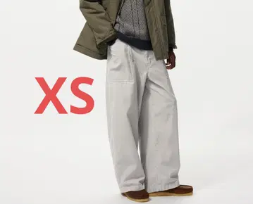 유니클로 코듀로이 워크 팬츠 XS 그레이