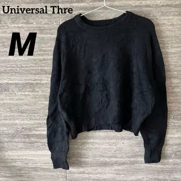 Universal Thread 블랙 니트 스웨터 M 크롭 기장 새상품급
