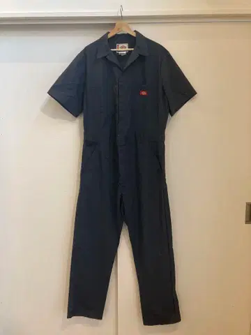 Dickies 네이비 반팔 작업복
