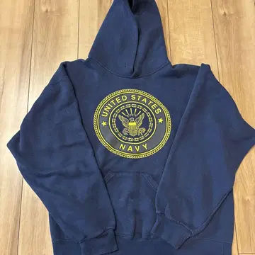 미군 US NAVY 프린트 USN 후드티 미군 방출품