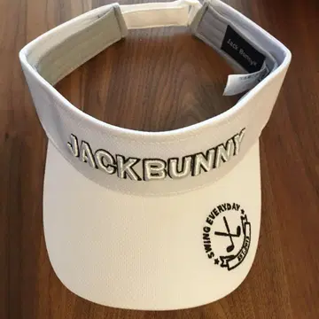 Jack Bunny!! 화이트 선바이저 프리 사이즈