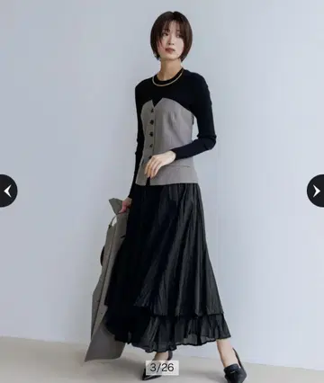 Apuweiser-riche 아푸와이저 리셰 베어 뷔스티에 도킹 니트